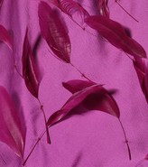 Thumbnail for your product : ATTICO Feather-trimmed satin top