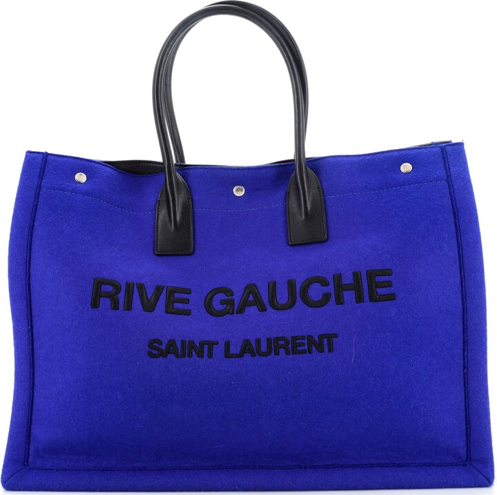 Saint Laurent Rive Gauche Shopping Tote Bag - Neutrals