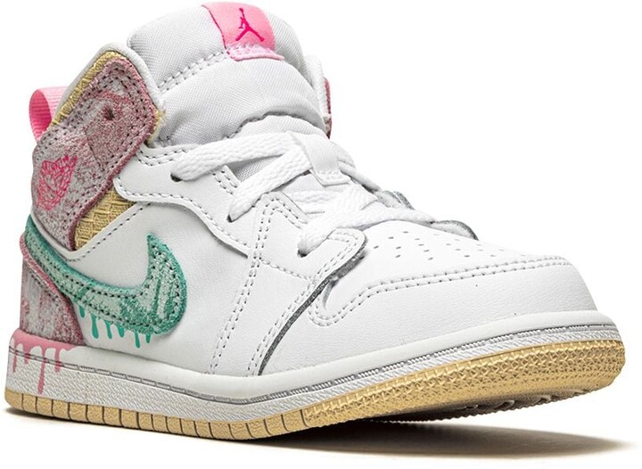 Jordan Kids Air Jordan 1 Mid "Paint Drip" sneakers ShopStyle Boys' Shoes