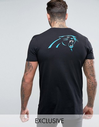 Majestic Panthers Longline T-Shirt Exclusive to ASOS