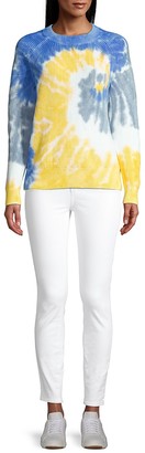 MICHAEL Michael Kors Spiral Tie-Dye Knit Crewneck Sweater