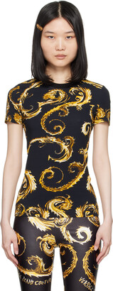 Tシャツ・カットソー VERSACE \"NEVER TOO MUCH\" COTTON JERSEY CORSET T-SHIRT VERSACE 