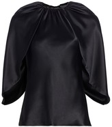 Thumbnail for your product : Brandon Maxwell Angel Silk Cape Top