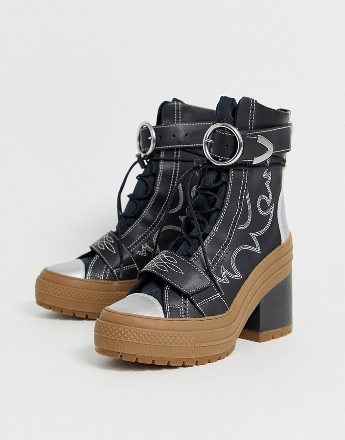 converse leather boots womens
