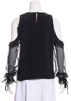 Thumbnail for your product : Alexis Silk Cold Shoulder Top