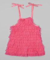 Thumbnail for your product : Mud Pie Hot Pink Chiffon Ruffle Dress - Infant, Toddler & Girls