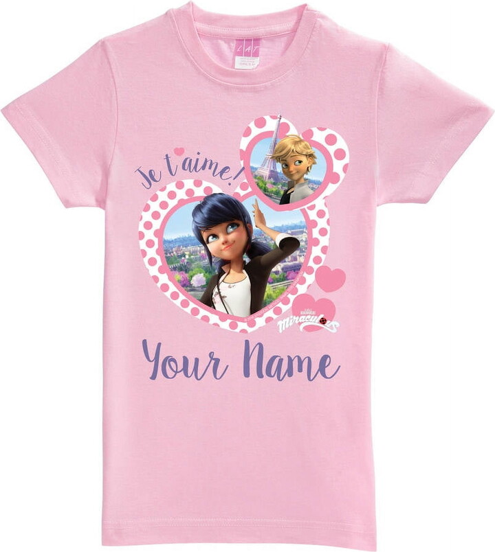 Miquelrius Personalized je t aime Pink Fitted Tee, Toddler, Pink