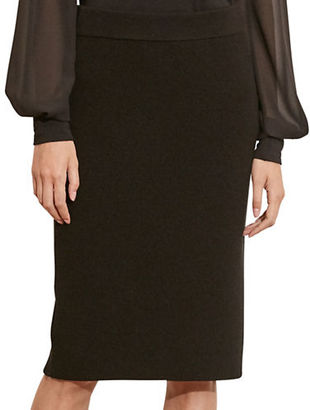 Lauren Ralph Lauren Petite Rib-Knit Merino Skirt