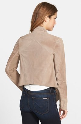 Women's Lamarque 'Madison' Drape Front Suede Jacket