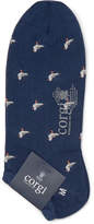 Thumbnail for your product : Corgi Intarsia Cotton-Blend No-Show Socks