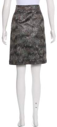 Burberry Brocade Knee-Length Skirt