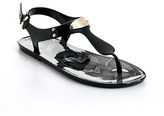 Thumbnail for your product : MICHAEL Michael Kors MK Plate T-Strap Jelly Sandals