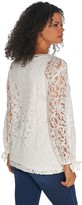 Thumbnail for your product : Dennis Basso Lace Bateau Neck Tunic with Knit Tank