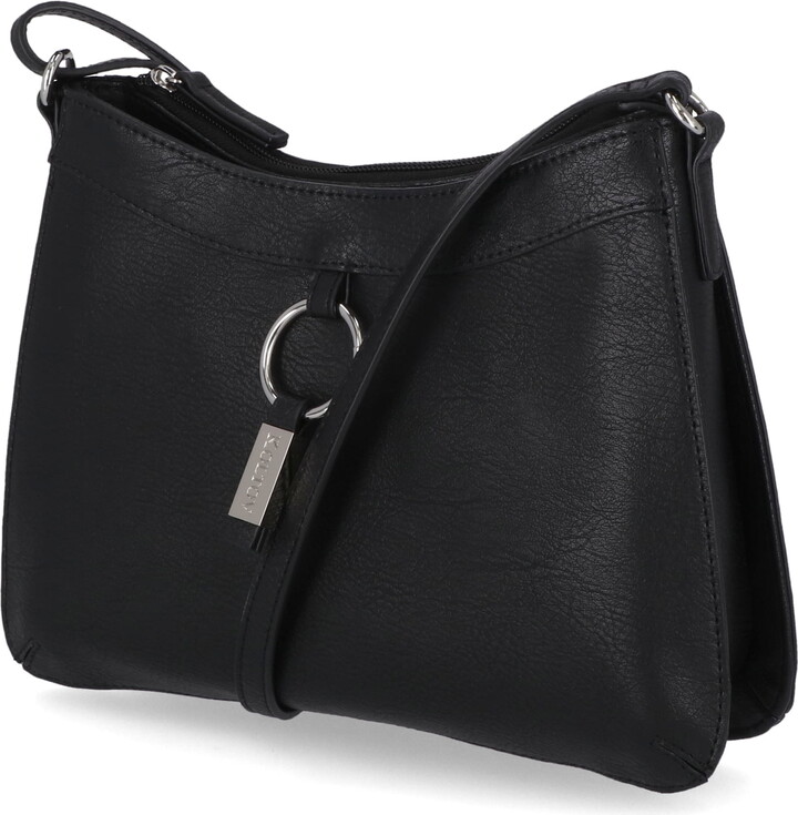 Koltov Vegan Leather Gwen Crossbody, Black