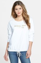 Thumbnail for your product : MICHAEL Michael Kors Drawstring Logo Pullover