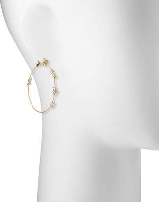 Paul Morelli 18k Yellow Gold Diamond Confetti Single Wire-Hoop Earrings