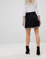 Thumbnail for your product : Vero Moda Petite Mini Skirt With Frayed Edge
