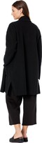 Thumbnail for your product : Eileen Fisher Petite High Collar Coat (Black) Women's Clothing