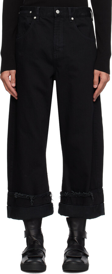 Marina Yee Black Oversized Jeans - ShopStyle