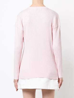 Courreges rib knit sweater