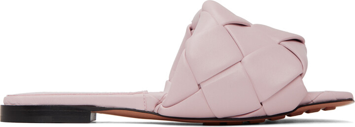 Bottega Veneta Pink Lido Flat Sandals