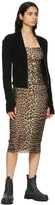 Thumbnail for your product : Ganni Brown & Black Mesh Printed Dress