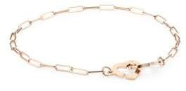 Dinh Van Double Coeurs 18K Rose Gold Chain Bracelet