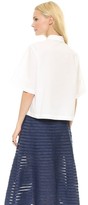 Thumbnail for your product : Suno Button Down Embroidered Top
