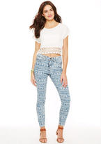 Thumbnail for your product : Delia's Liv High-Rise Jegging in Washed Down Aztec