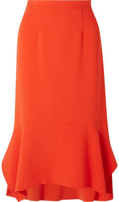 Altuzarra Arthur Peplum Cady Midi Skirt - Orange