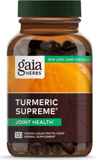 Gaia Herbs GaiaHerbsTurmericSupremeJointHealth-JointSupportSupplementwithQuercetin,BlackPepper*-120LiquidPhyto-Capsules(30-DaySupply)