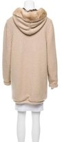 Thumbnail for your product : Blumarine Cashmere Mink-Trimmed Jacket