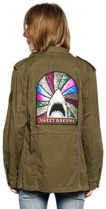 Saint Laurent Cotton Linen Field Jacket W/Shark Patch