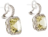 Thumbnail for your product : Quartz & Diamond Halo Earrings