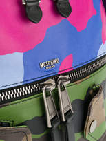 Thumbnail for your product : Moschino clashing camouflage Biker backpack