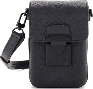 Louis Vuitton Vertical Wallet Taurillon Leather Black 23612443