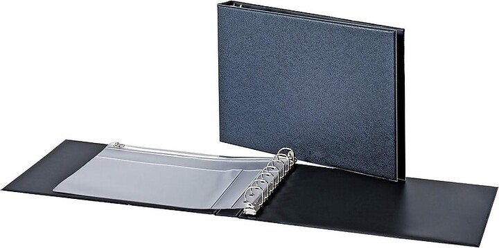 Cardinal 1" 7-Ring Business Check Binder, D-Ring, Black (35000V3)