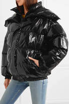 Thumbnail for your product : Vetements Oversized Layered Quilted Vinyl Jacket - Black