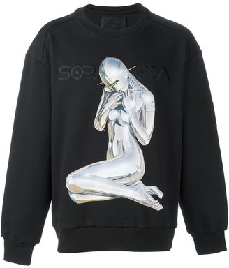 Juun.J x Hajime Sorayama print sweatshirt