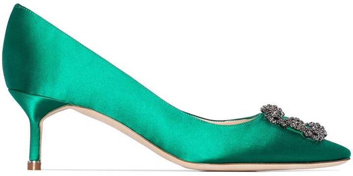 emerald green stilettos