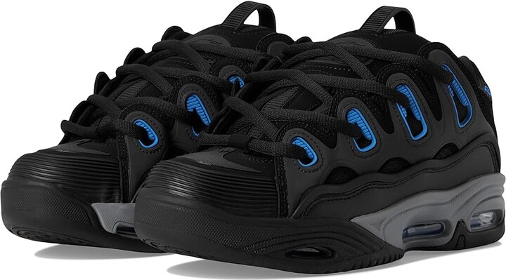 Osiris D3 2001 Men's Skate Shoes Black/Grey/Blue : 10 D - Medium, Textile