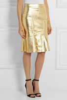 Thumbnail for your product : Moschino Cheap & Chic Moschino Cheap and Chic Metallic leather skirt