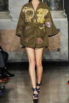 Thumbnail for your product : Emilio Pucci Embroidered cotton-canvas kimono-style jacket