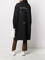 Thumbnail for your product : Y-3 Asymmetric Hem Embroidered Logo Shirt