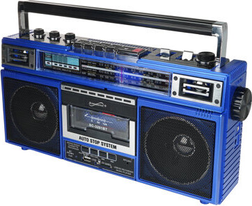 Supersonic SC-3201BT Retro Bluetooth® Cassette/AM/FM/Shortwave Boom Box
