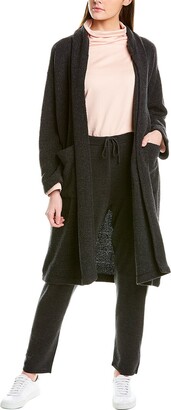 Eileen Fisher Boucle High Collar Wool-Blend Coat
