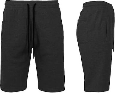 Galaxy By Harvic Men's Classic Jogger Lounge Shorts in Charcoal