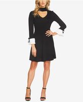 Thumbnail for your product : CeCe Cotton Sweater-Knit Choker Dress