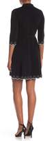 Thumbnail for your product : Dalia MacPhee 3\u002F4 Sleeve Embroidered Dress