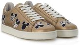 Thumbnail for your product : Moa Mickey Mouse Golden Leather Sneaker